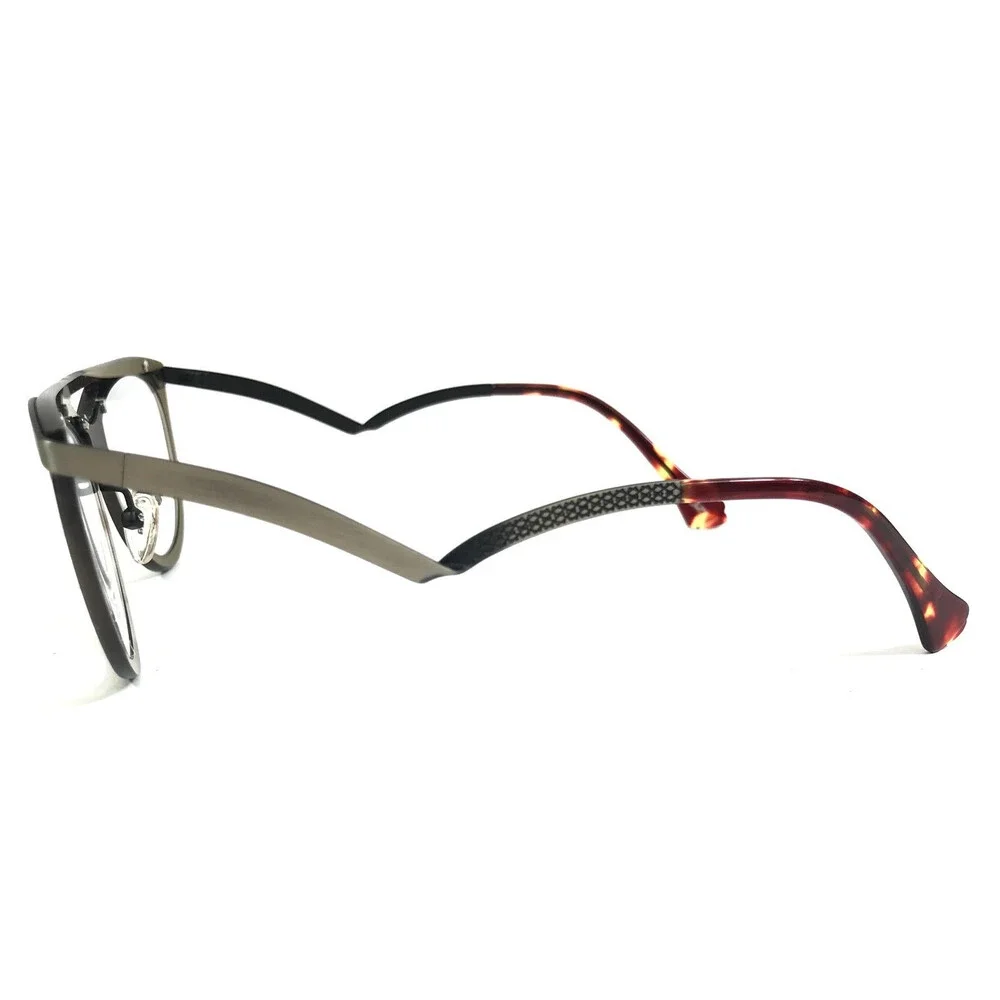 BOZ Eyeglasses Frames EXTREME 1313 Mask Brown Neutral Brushed Silver 53-17-140